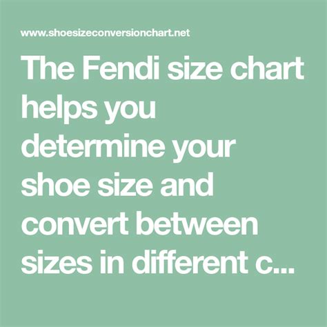 fendi womens shoes size guide|fendi shoes size chart.